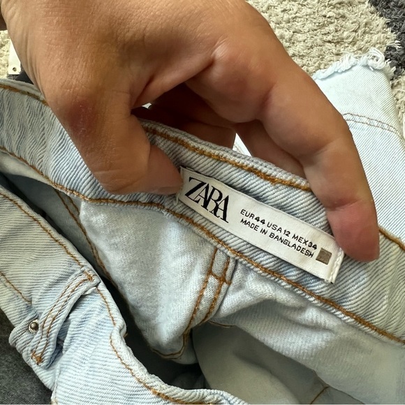Zara High Rise Cutoff Denim Shorts - Picture 11 of 14